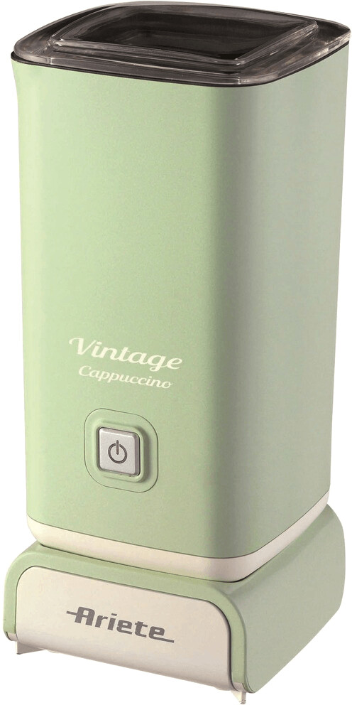 کف ساز شیر آریته ایتالیا Ariete مدل Cappuccino Vintage 2878 | رنگ سبز | توان ۵۰۰ وات | ظرفیت ۲۵۰ میلی‌لیتر | فوم گرم و سرد